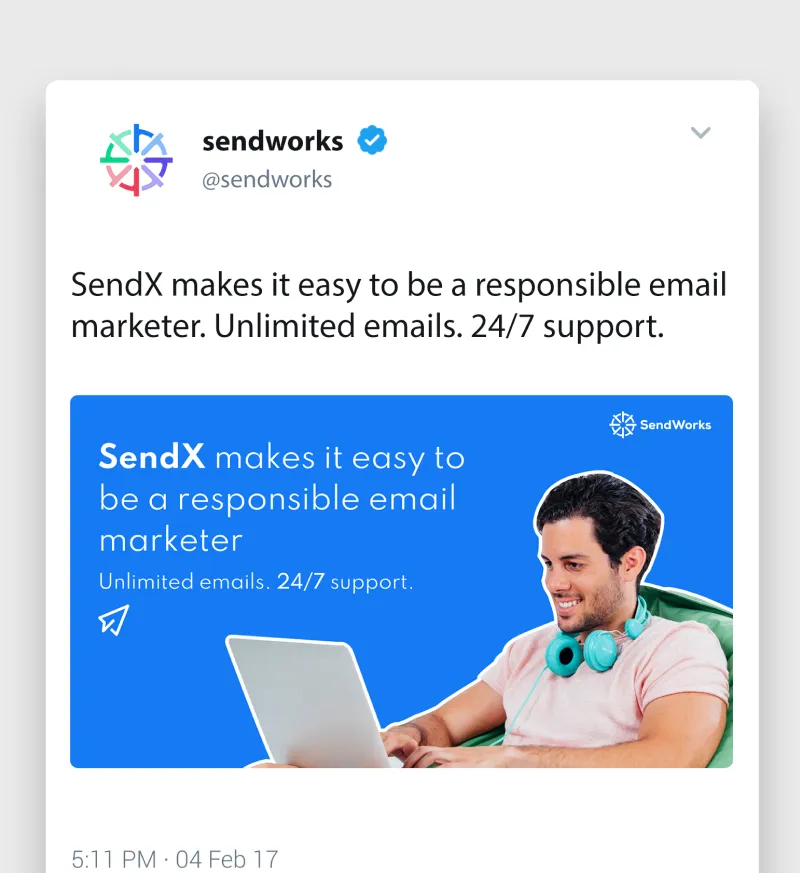 sendwork tweet