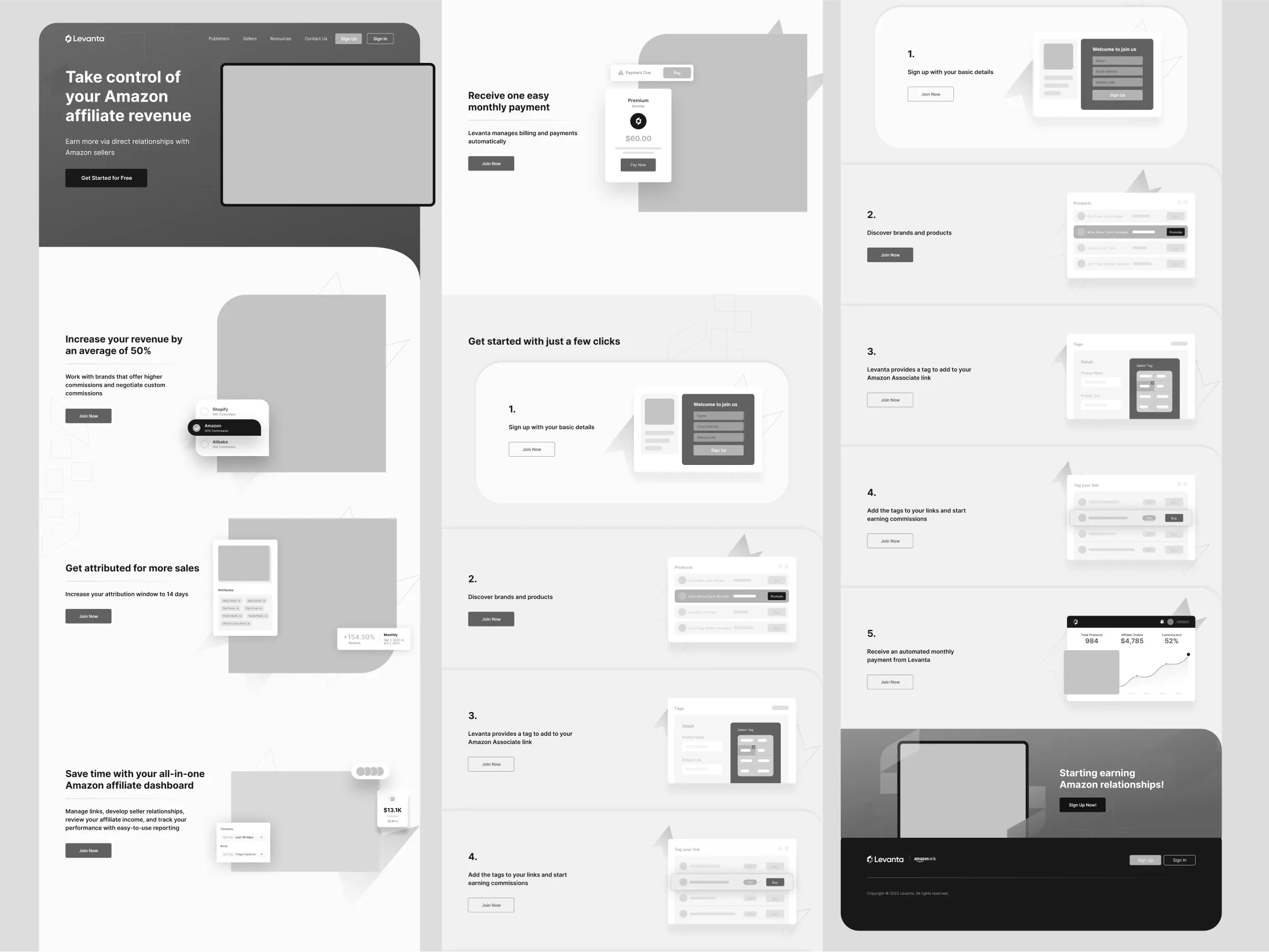 Levanta WireFrame