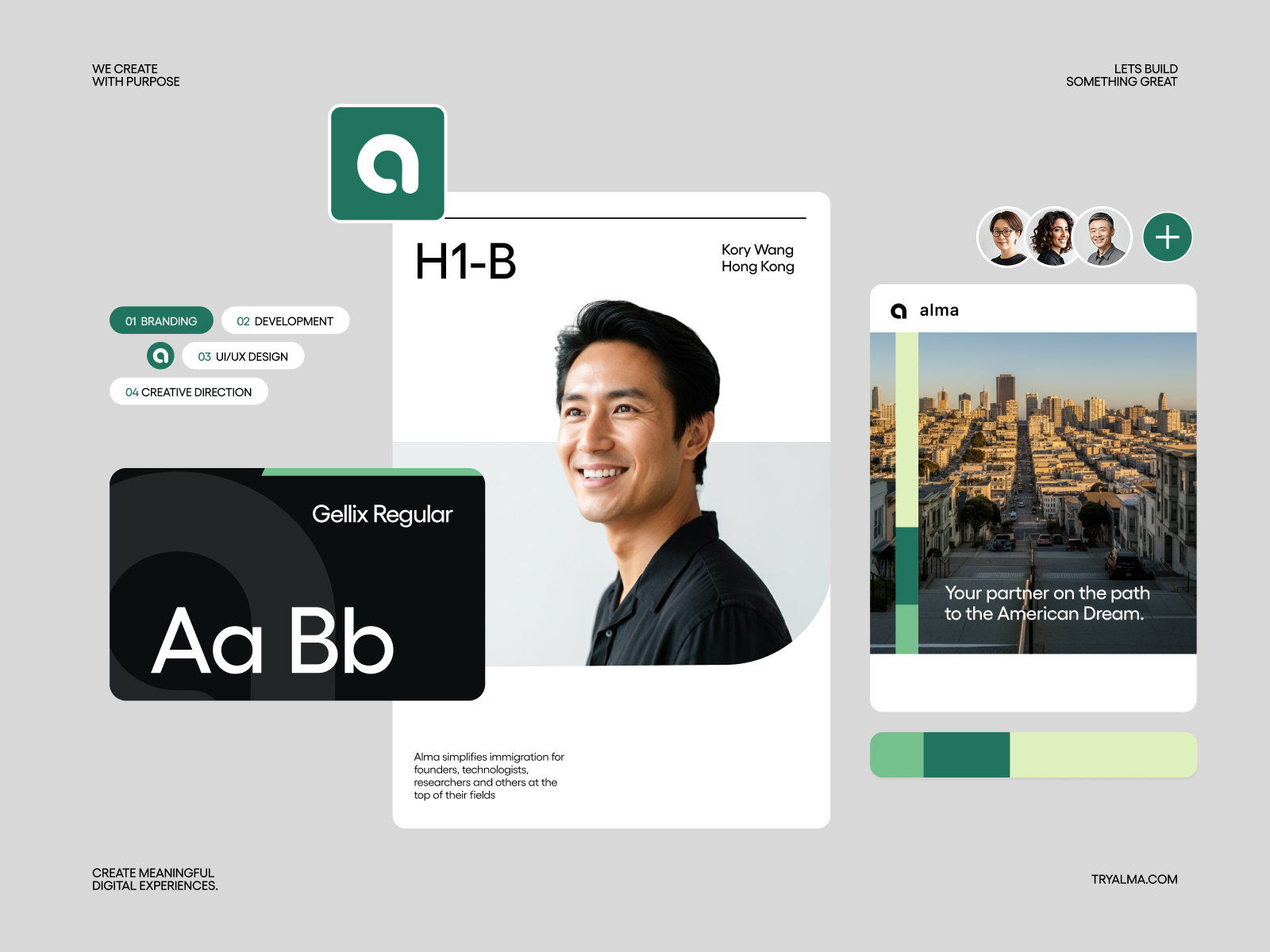 Alma — Immigration Platform, Brand Identity