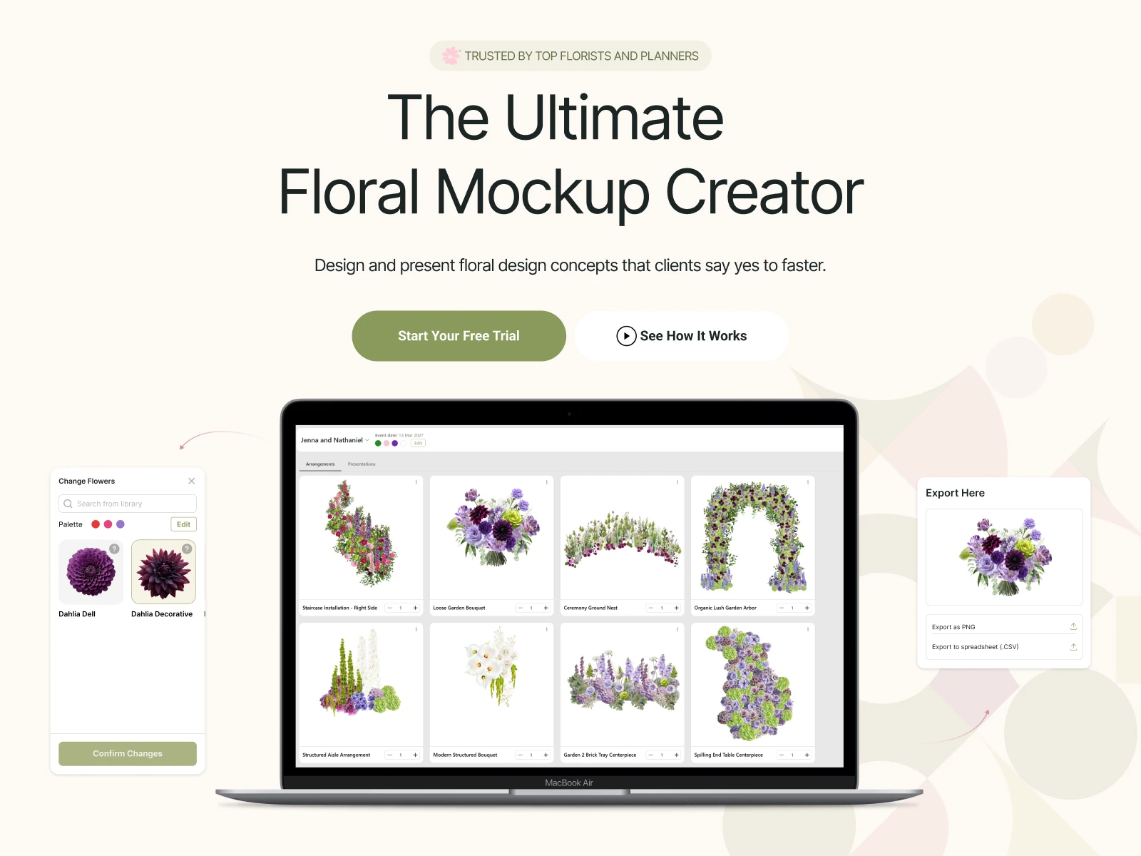 Bloomvision — Floral Design Tool, Product Design