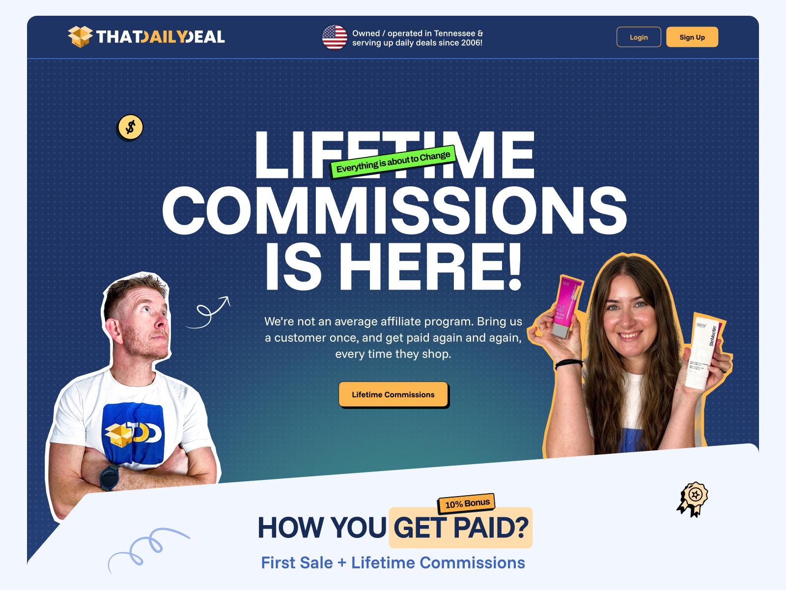 That Daily Deal | Built on Shopify | Responsive Ecommerce Website Design for Affiliate Deals Platform