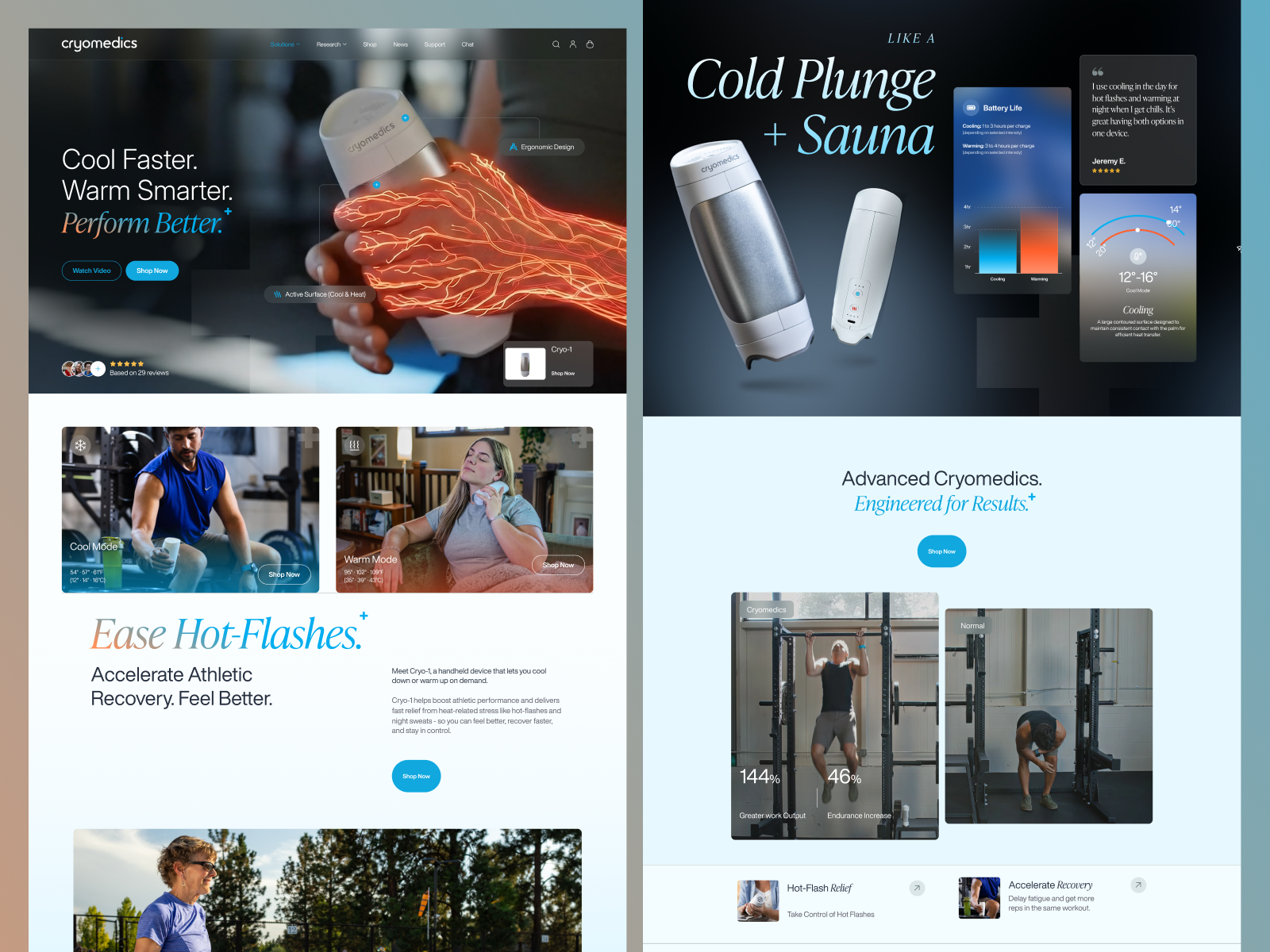 Cryomedics — Shopify E-commerce Website