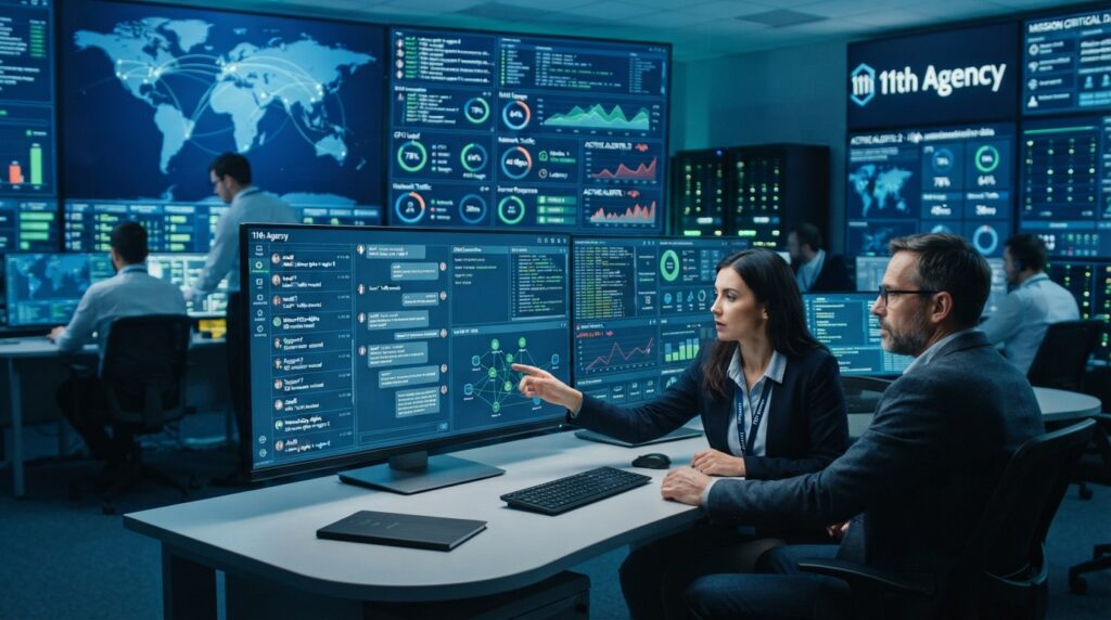 Server dashboard showing many open chat connections and cached database responses